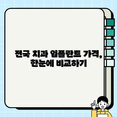 임플란트 종류별 비용 가이드| 메탈, 골드, PFG, 올세라믹 | 전국 치과, 가격 비교, 임플란트 종류, 치료 견적