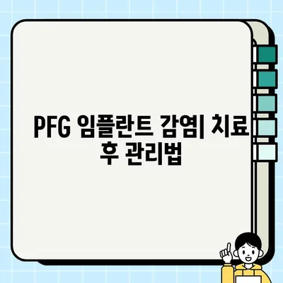 PFG 임플란트 감염| 증상, 원인, 치료법 완벽 가이드 | 임플란트 감염, PFG, 치료, 예방