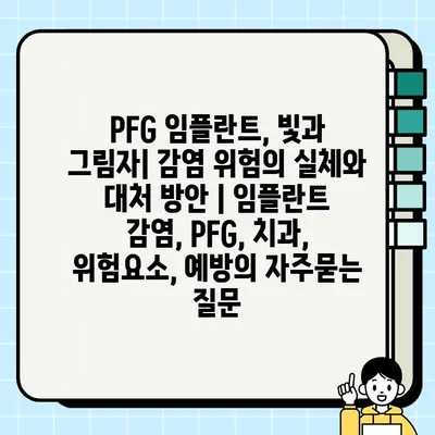 PFG 임플란트, 빛과 그림자| 감염 위험의 실체와 대처 방안 | 임플란트 감염, PFG, 치과, 위험요소, 예방