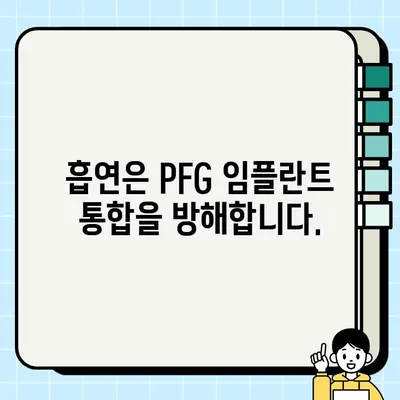 흡연이 PFG 임플란트 통합에 미치는 영향| 성공적인 임플란트를 위한 금연의 중요성 | 임플란트, 흡연, PFG, 치료, 성공률