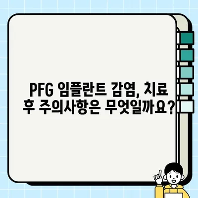 PFG 임플란트 감염 위험, 어떻게 대처해야 할까요? | 임플란트 감염, PFG 임플란트, 치료, 예방