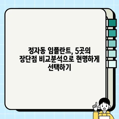 정자동 임플란트 치과 추천| 5곳 비교분석 | 저렴하고 실력 좋은 곳 찾기