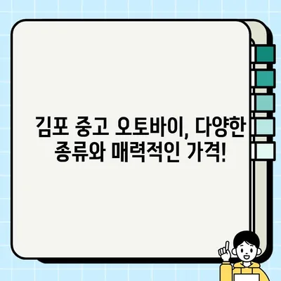 김포 중고 오토바이 당일 거래| 전기종 바이크 매매 | 바로 타고 싶다면? 믿을 수 있는 매매 정보 확인하세요!