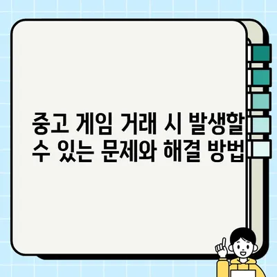 중고 게임 거래 완벽 가이드| 궁금증 해소 & 안전 거래 팁 | 중고 게임, 게임 거래, 안전 거래, 팁, 가이드