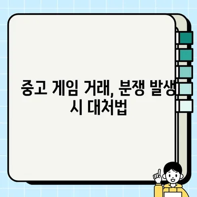 중고 게임 거래, 안전하고 똑똑하게! 법적 고려사항 완벽 가이드 | 중고 게임 거래, 법률, 계약, 소송, 권리, 의무