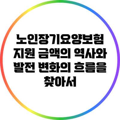 노인장기요양보험 지원 금액의 역사와 발전: 변화의 흐름을 찾아서